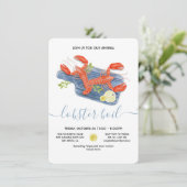 Kook kreeft bakje kaart (Staand voorkant)