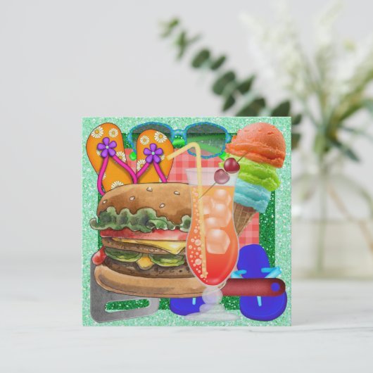 Kook uit - BBQ! SRF Kaart (Staand voorkant)