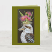 kookaburra avec carte eucalyptus (Devant)