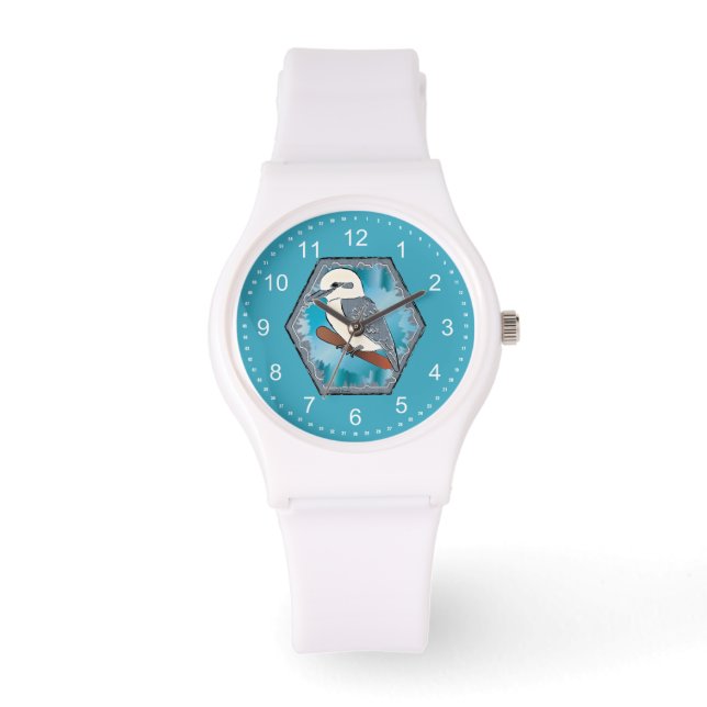Kookaburra Bird Horloge (Voorkant)