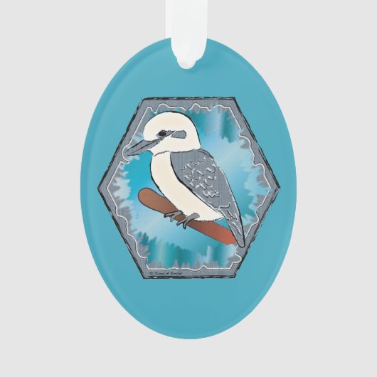 Kookaburra Bird Ornament (voorkant)