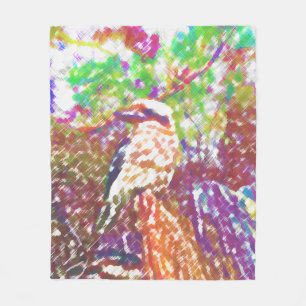 Kookaburra Fleece Blanket Deken