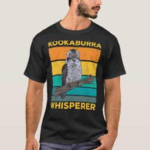 Kookaburra Whisperer Retro Bird Animal 3 T-shirt