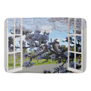 Kookaburras door mijn raam, badmat