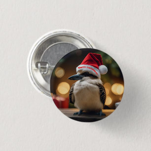 "Kookaburras' kerstlied" Ronde Button 3,2 Cm