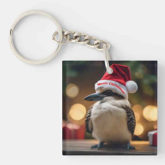 "Kookaburras' kerstlied" Sleutelhanger (voorkant)