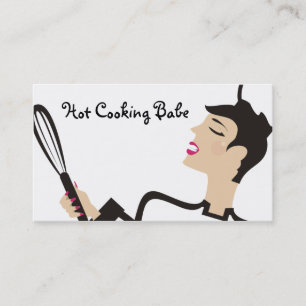 Kookbabe-vrouw chef-bakkerij-visitekaartje... visitekaartje
