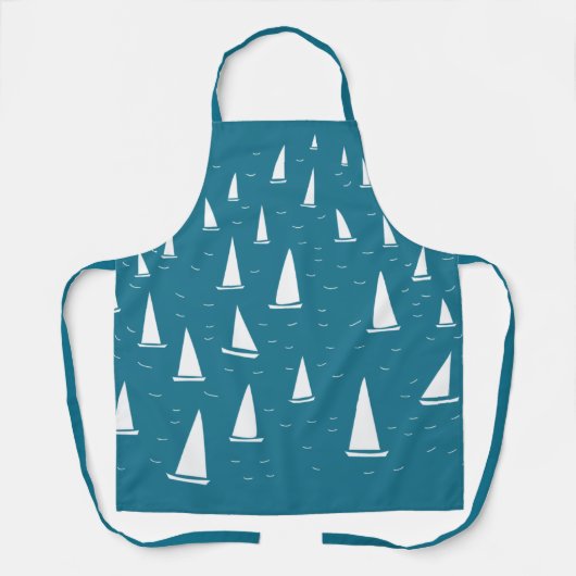 Kookboot Nautical Schort (Voorkant)