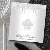 Kookcake bakkerij Chef Silver Glitter Drives Notitieblok