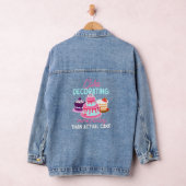 Kookdecorcerend vorst- en ijsvormingsontwerp denim jacket (Hangar)