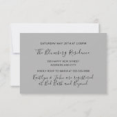 Kookfeest Chef Gouden Keuken Grijs Zilver Kaart (Achterkant)