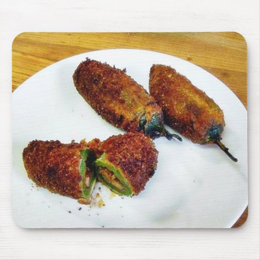 Kookgerei met gefluisterde Jalapenos Peppers Muismat (Voorkant)