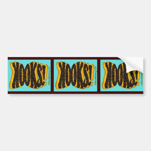Kookie bumpersticker - set van 3 (Voorkant)