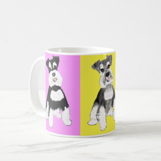 Kookie Sookie Schnauzer Coffee Mok (Voorkant links)