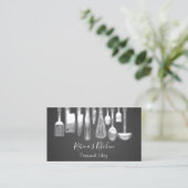 Kooking Personal Chef Restaurant Culinair Silver Visitekaartje (Staand voorkant)