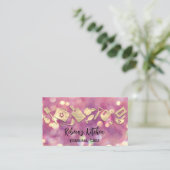 Kookkaas restaurant Catering Logo QR-code Roze Visitekaartje (Staand voorkant)