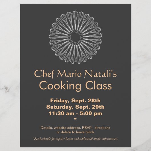 Kookklasse Whisk Flyer (Voorkant)