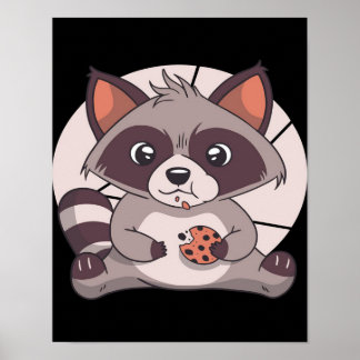Kookkoekjes eten - Cute Chocolate Lover Gift Poster
