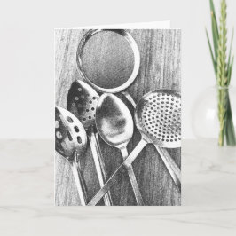 Kooklepels Blank Note Kaart