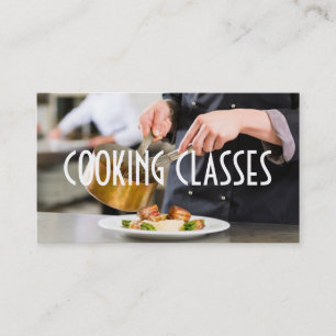 Kooklessen Restaurant Bar Iron Chef Visitekaartje