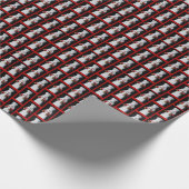 Kooknotenkraker Patroon Cadeaupapier (Hoek)