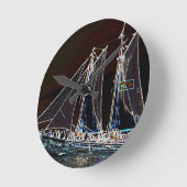 Kookplaat - Abstracte foto Ronde Klok (Hoek)