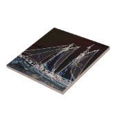 Kookplaat - Abstracte foto Tegeltje (Zijkant)