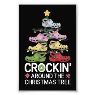 Kookpot bij de Kerstboom Foto Afdruk
