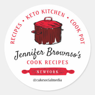 Kookpot Recepten Eetblog Ronde Sticker