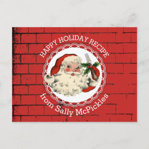 Kookrecept voor kerstforken briefkaart