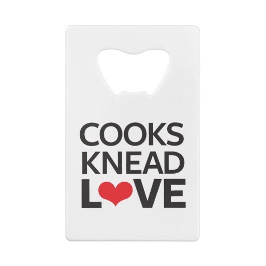 Kooks Knead Love Kredietkaart Flessenopener (Achterkant)