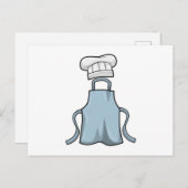Kookschort en kookmuts briefkaart (Voorkant / Achterkant)