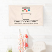 Kookt pot geometrisch voedsel in keto spandoek (Insitu)