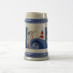 Kookvliegtuig vuurtoren bierpul