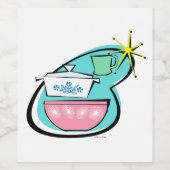 Kookware-design Wijnflesetiket Wijn Etiket (Enkel label)