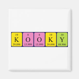 Kooky periodieke lijstnaam magnet magneet
