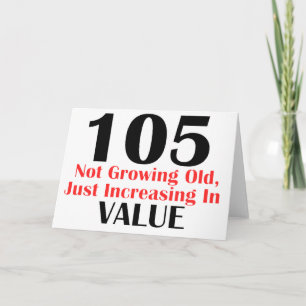 KOOL 105 JAAR OUDE BIRTHDAY-DESIGN KAART