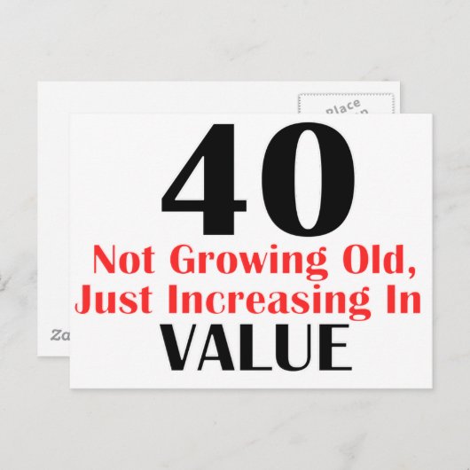 KOOL 40 JAAR OUDE DESIGN VAN DE TWEEDE DAG BRIEFKAART (Voorkant / Achterkant)