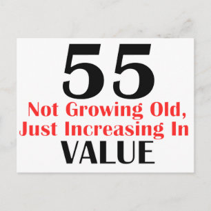 KOOL 55 JAAR OUDE BIRTHDAY-DESIGN BRIEFKAART