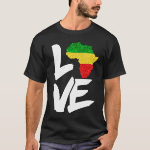 Kool Africa Map for Men Traditional Africa K T-shirt