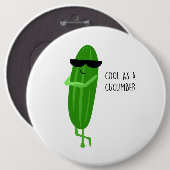 KOOL ALS KUCUMMER RONDE BUTTON 6,0 CM (Voorkant /achterkant)