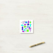 Kool atoomrechthoeken post-it® notes (Op bureau)