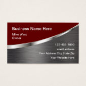 Kool Bouw Visitekaartjes Metallic look (Voorkant)