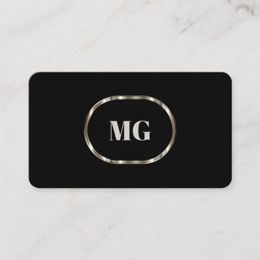 Kool Business Monogram Double Side Visitekaartjes (Voorkant)