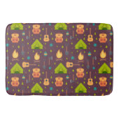 Kool Camping Pattern Outdoory Design Badmat (Voorkant)