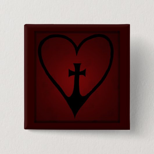 Kool Cross Heart Button (Voorkant)