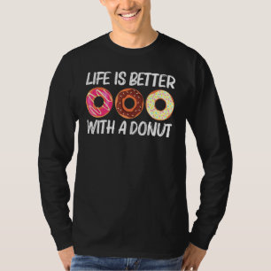 Kool Donut art voor mannen Suikergeglazuurde choco T-shirt
