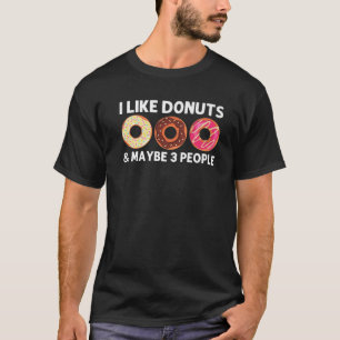 Kool Donut art voor mannen Suikergeglazuurde choco T-shirt