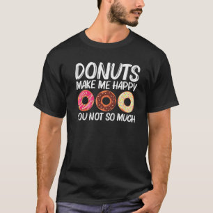 Kool Donut art voor mannen Suikergeglazuurde choco T-shirt