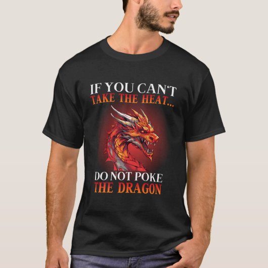 Kool Dragon Flame-Spewing Flying Mythical Creature T-shirt (Voorkant)